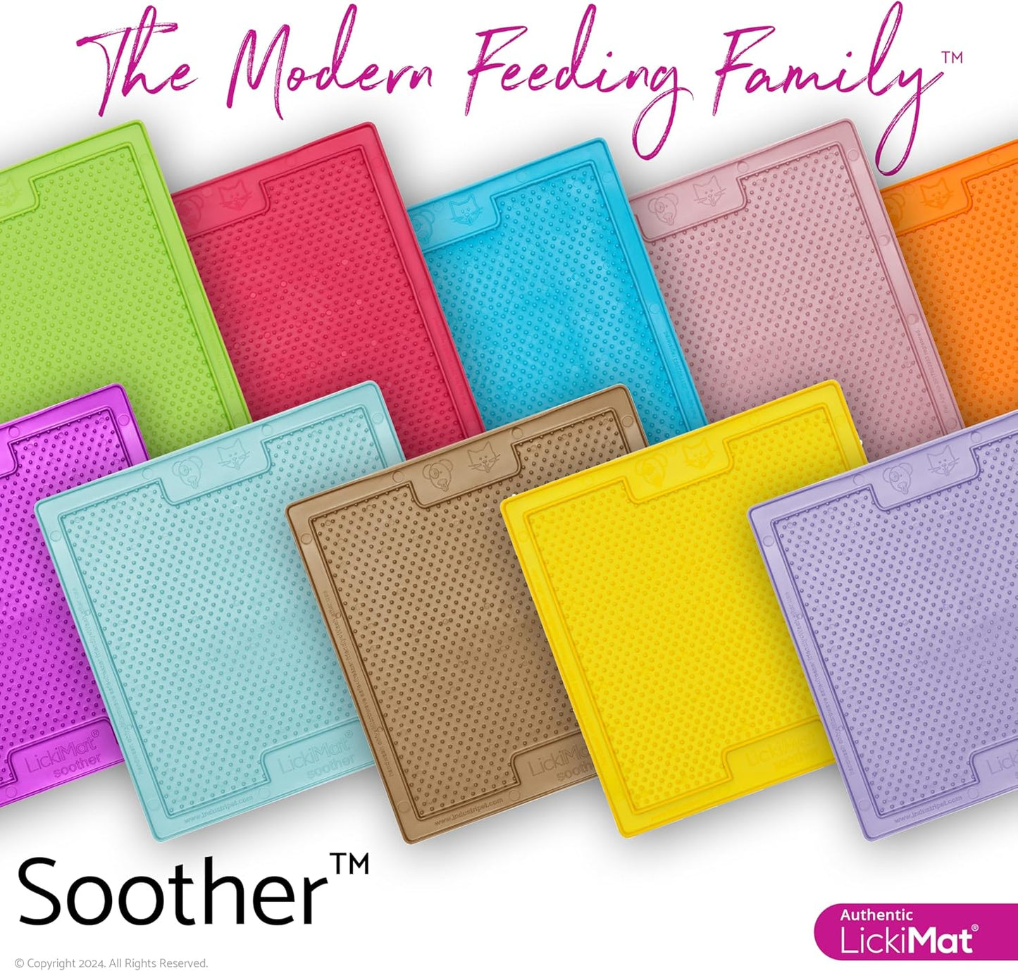 Classic Soother Slow Feeder for Dogs Lick Mat Boredom Anxiety Reducer Perfect for Food Treats Yogurt Liquid Food Peanut Butter Fun Alternative to a Slow Feed Dog Bowl, Turquoise