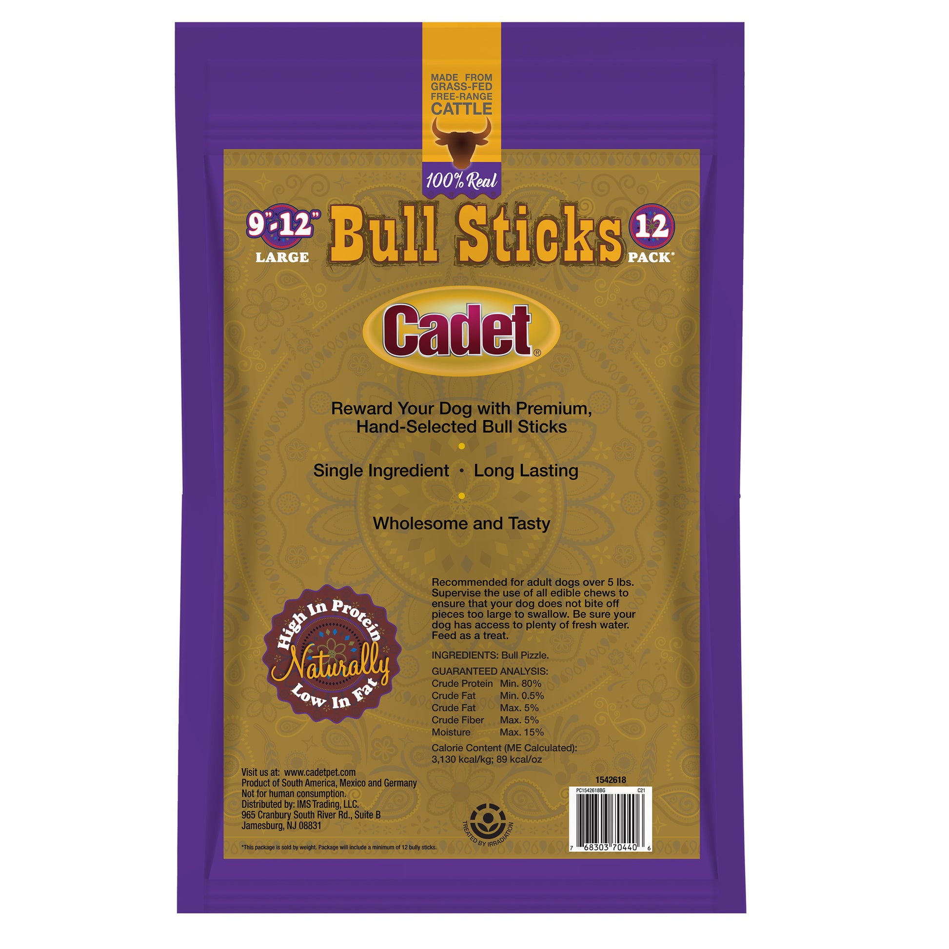 Cadet Bull Stick Variety 9"-12" 2-Pack
