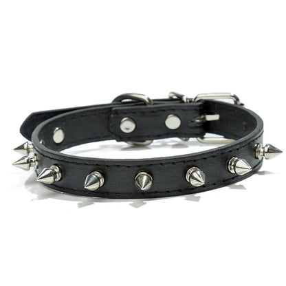 Harp Spiked Studded Leather Dog Collars Pu for Small Medium Large Dogs Pet Collar Rivets Anti-Bite Pet Products Neck Strap