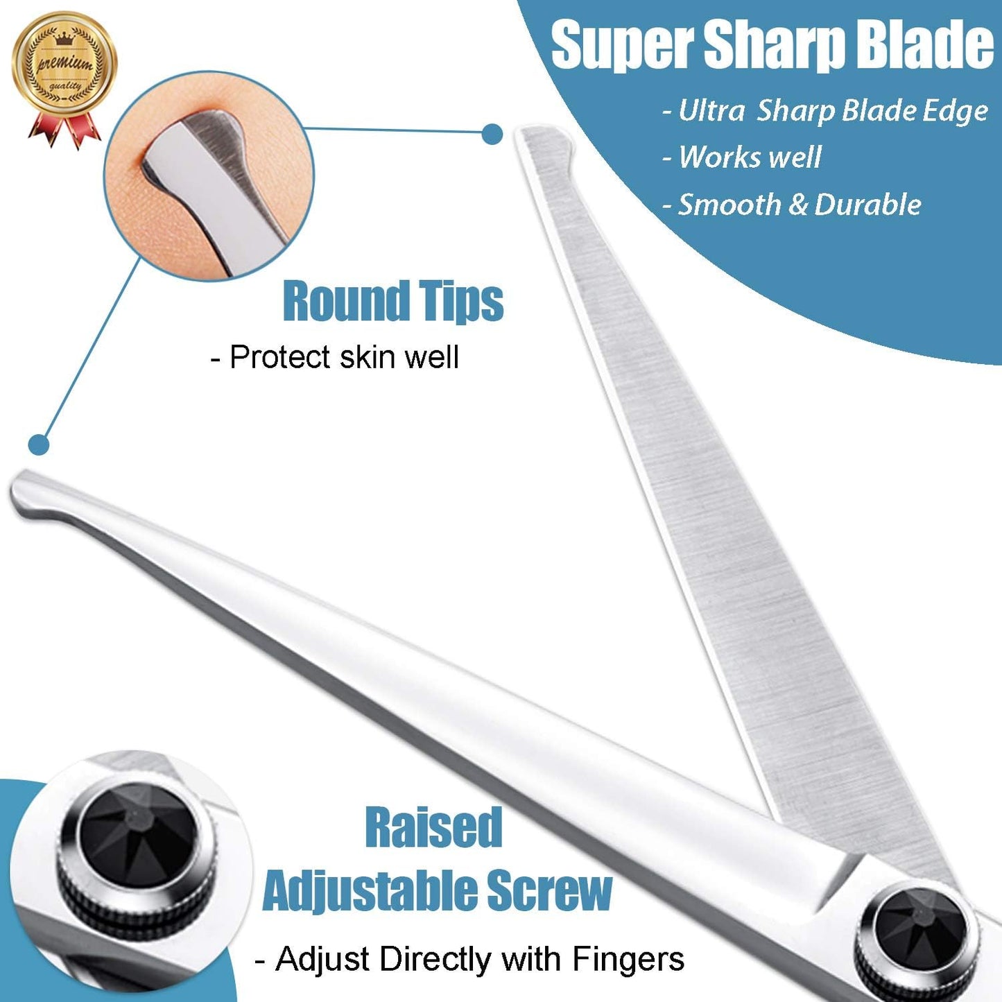6.5 Inches Straight Dog Grooming Scissors Dog Cutting Shears Professional Trimming Shears for Dog Cat Pet Japanese Stainless Steel Black