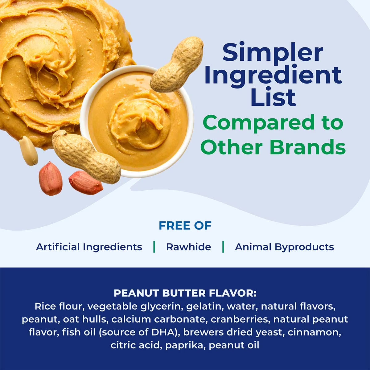 Puppy Teething Rings, Dried Chew Rings for Puppy Dogs, Peanut Butter Flavor, 6 Rings, 7.2 Oz, for Small and Large Dogs, Natural Puppy Chew Toys Alternative for Teething Discomfort