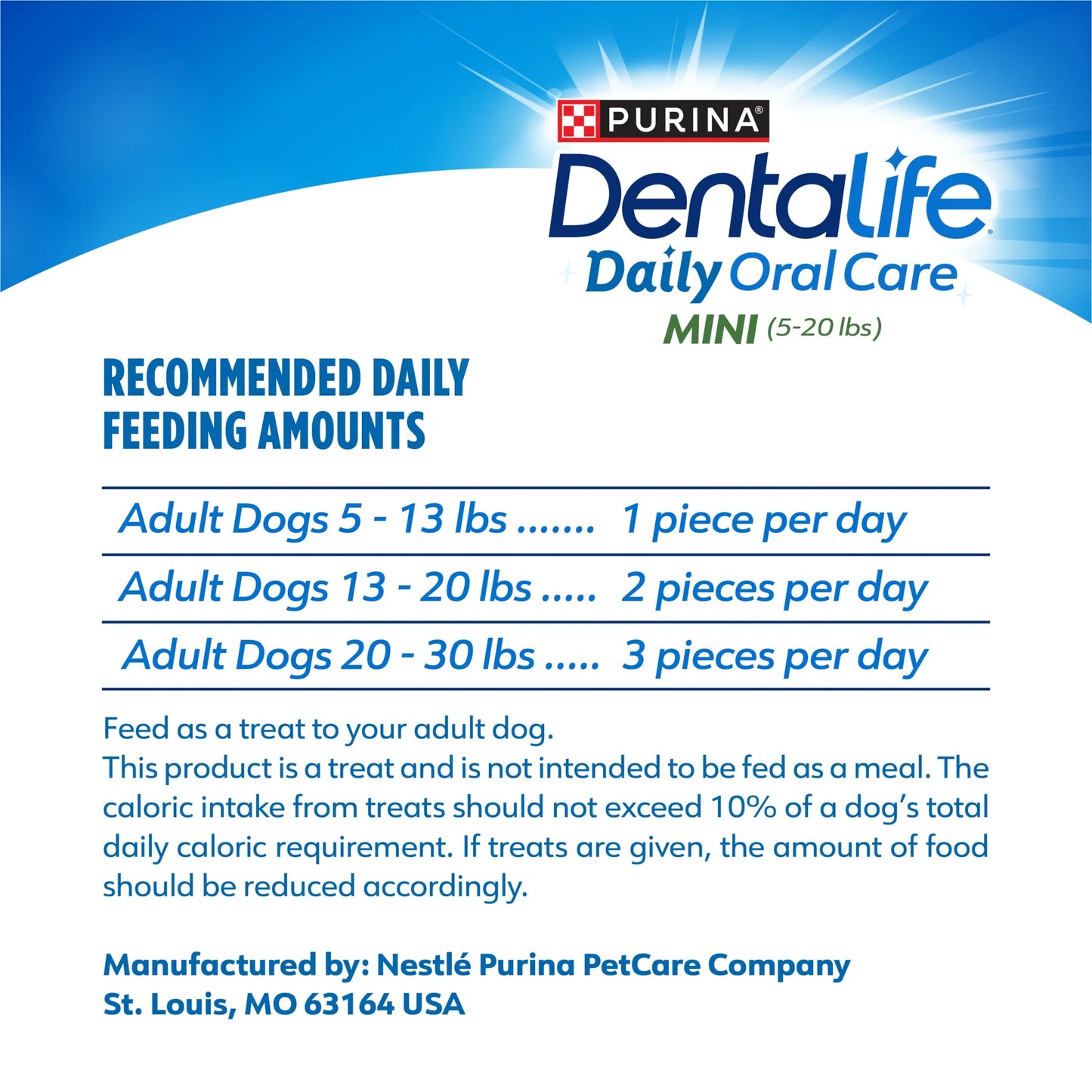 Purina  Daily Oral Care Chicken Flavor Toy Breed Dog Dental Chews – 17.1 Oz Pouch (58 Ct)