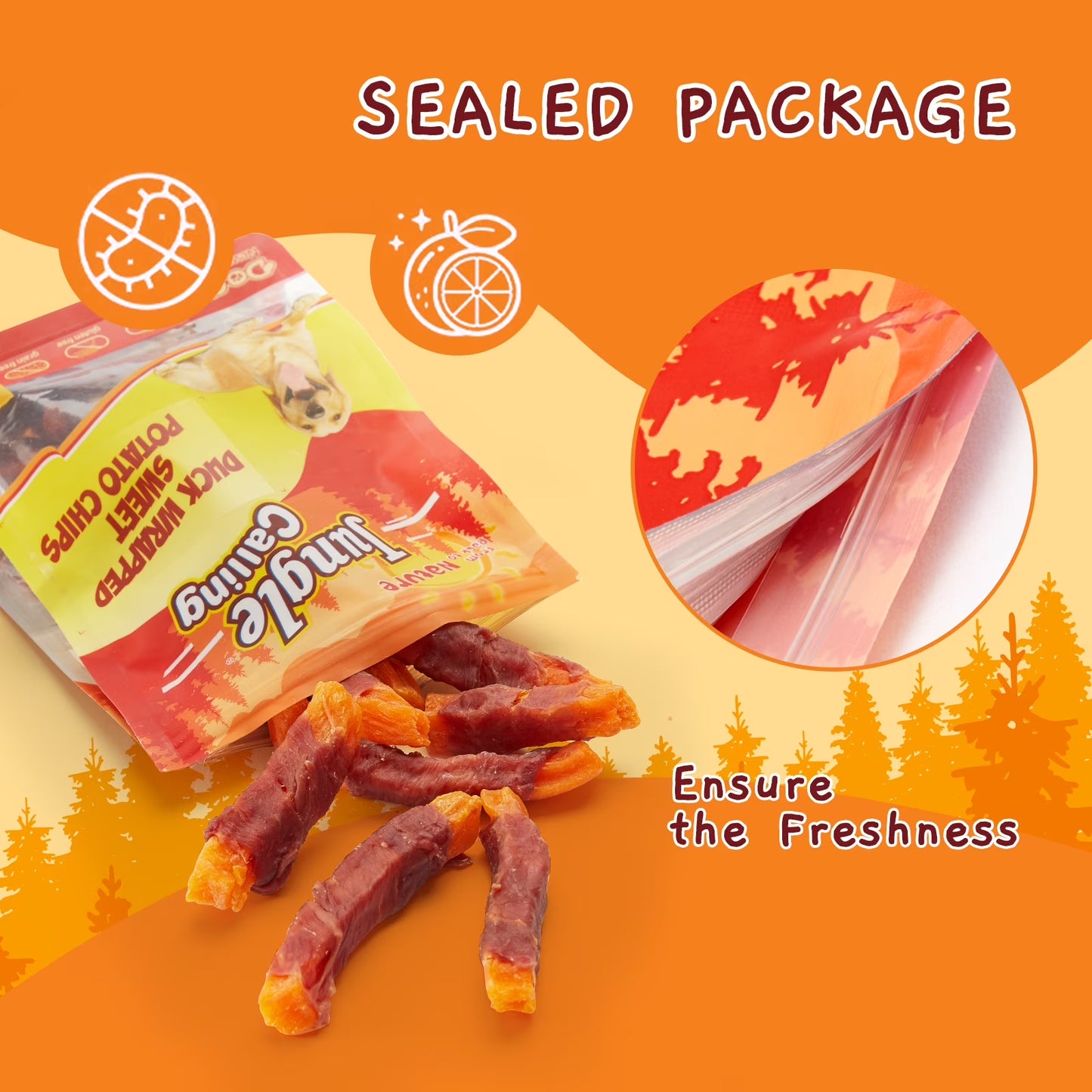 Duck & Sweet Potato Dog Treats, Healthy Nutritious Snacks Chewy for All Dogs, 10.6 Oz
