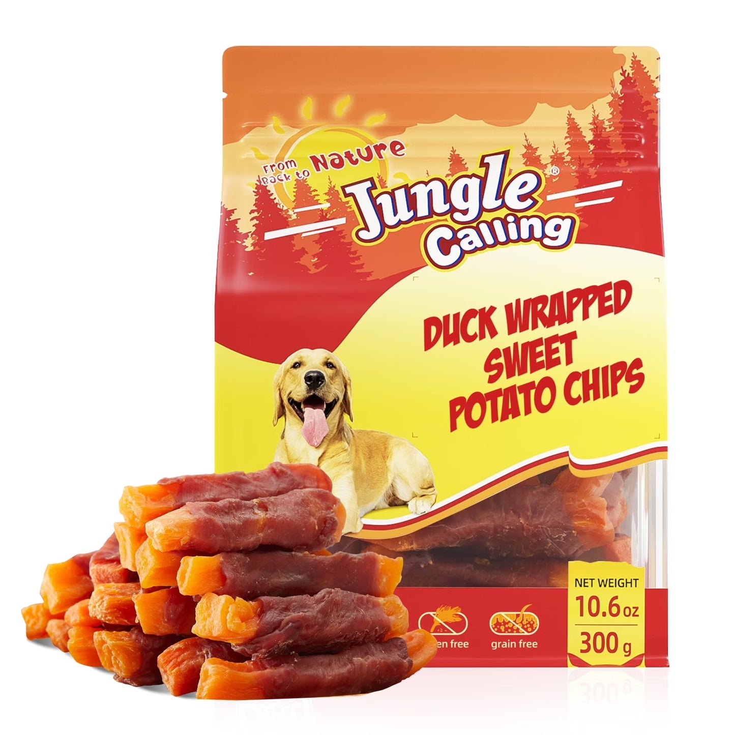 Duck & Sweet Potato Dog Treats, Healthy Nutritious Snacks Chewy for All Dogs, 10.6 Oz